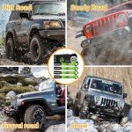 STARLEAPARTS 4 Pack Axle Tie Down Straps with Protective Sleeve - 2 Inch x 38 Inch - Axle Straps Heavy Duty with Larger D Rings - 10,000lbs Premium Axle Straps for Truck, ATV, Trailer, UTV