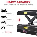 1200 LBS Heavy-Duty ATV Motorcycle Lift Stand