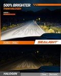 SEALIGHT H7 Fog for Off-Road Use or Fog Lights ATV Bulbs or DrivingLights, H7 Bulbs 24000LM Super Brighter, Plug and Play, Pack of 2