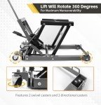 Portable Hydraulic ATV/UTV Scissor Lift Jack 1500 lbs