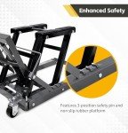 Portable Hydraulic ATV/UTV Scissor Lift Jack 1500 lbs