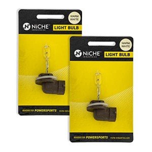 NICHE 886 Headlight Bulb for 2000-2019 Polaris Ace Magnum Sportsman Ranger Widetrak Touring 4010253 2 Pack