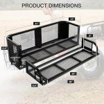 Detachable Steel ATV Rear Cargo Basket Rack