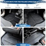 POKIAUTO All-Weather Floor Mats for Polaris Xpedition