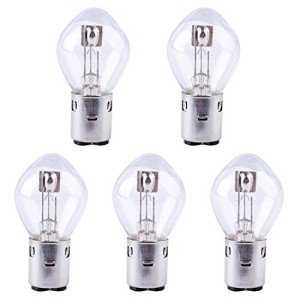 Poweka S2 12V 35/35w Chinese Scooter Light Bulb Fits for 50cc 150cc 250cc Znen Jonway Tank Baron (5 Packs)