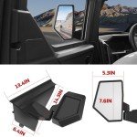 Adjustable Folding Side Mirrors for Polaris Xpedition