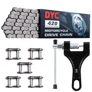 DYC 420 Motorcycle Chain with Breaker for ATVs
