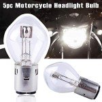 Poweka S2 12V 35/35w Chinese Scooter Light Bulb Fits for 50cc 150cc 250cc Znen Jonway Tank Baron (5 Packs)