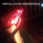 GOOFIT 12v 5w 21w/5w Tail Brake Light Bulb for Moped Scooter ATV Quad Go Kart Dirt Bike(Pack of 4)