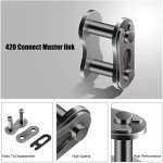 YOXUFA 420 Motorcycle Chain for 50-125cc ATVs