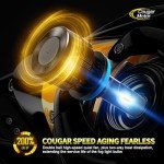 Cougar Motor H11 Light Bulbs, H11 Fog Lights H9 Light H8 Bulb 6500K - Small Size with Silent Cooling Fan, Powersports ATV/UTV Fog Bulb, Non-polarity, Plug & Play - Pack of 2