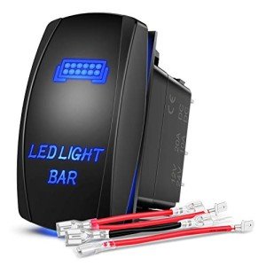 Nilight LED Light Bar Rocker Switch with Wires