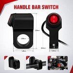 Nilight ATV Handlebar Waterproof Light Switch 12V