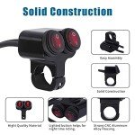 Waterproof 7/8" ATV Light Bar Switch Red