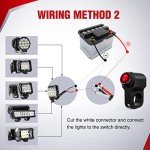 Nilight ATV Handlebar Waterproof Light Switch 12V