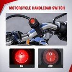 Nilight ATV Handlebar Waterproof Light Switch 12V