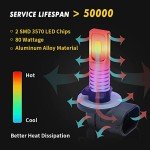 AUTOVIC 881 Fog light Bulbs, 6000K Super White Fog Light For Polaris Ranger Sportsman RZR 500 570 700 800 Arctic Cat ATV 400 500 550 650 700 1000