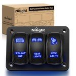 Nilight 3 Gang Rocker Switch Panel for ATV/UTV