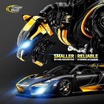 Cougar Motor H11 Light Bulbs, H11 Fog Lights H9 Light H8 Bulb 6500K - Small Size with Silent Cooling Fan, Powersports ATV/UTV Fog Bulb, Non-polarity, Plug & Play - Pack of 2