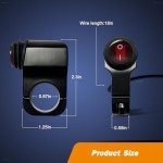 Waterproof 12V ATV Handlebar Light Switch - Red