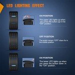 Nilight Waterproof DPDT Toggle Switch for ATV UTV