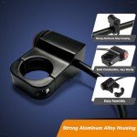 Waterproof 12V ATV Handlebar Light Switch - Red