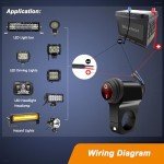 Waterproof 12V ATV Handlebar Light Switch - Red