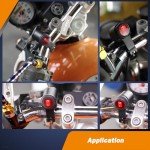 Waterproof 12V ATV Handlebar Light Switch - Red