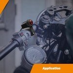 Waterproof 12V ATV Handlebar Light Switch - Red