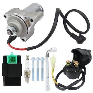 3 Bolt Starter, Relay, CDI & Spark Plug Set