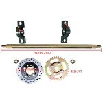 600mm 24" Go Kart UTV Buggy Quad Rear Wheel ATV Snow Sand Snowmobile Rear Axle Track Assembly pro Kits (Special 600mm Axel Kits)