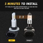 AUTOVIC 881 Fog light Bulbs, 6000K Super White Fog Light For Polaris Ranger Sportsman RZR 500 570 700 800 Arctic Cat ATV 400 500 550 650 700 1000