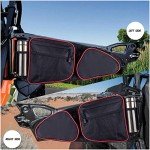Xintre Side Door Bags for RZR with Removable Knee Pad, Front Door Side Storage Bag for Polaris RZR XP, XP4, Turbo, Turbo S, S 900, S 1000, 2014-2022 (Xintre010)