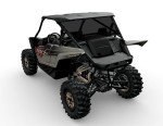 Yamaha YXZ UTV Rear Dust Screen - Black