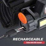 KEMIMOTO UTV Dome Light Roll Bar Cage Mount Interior Lights Compatible with Polaris RZR Can Am Talon Kawasaki Golf Cart Boat Off-Road-Work for 1.5 in-2.0 in Ironwork 1-Pack