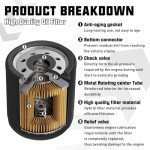 Sollon Oil Filter for Yamaha Grizzly Models