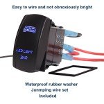 Xislet LED Light Bar & Rocker Switch Set