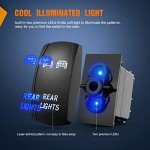 Nilight 5-Pin LED Light Bar Rocker Switch