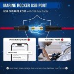 Dual USB Charger with Blue LED Light