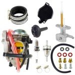 Kawasaki Prairie 360 Carburetor and Fuel Valve Set