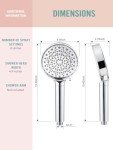 Cobbe Handheld Shower Head with 99% Chlorine Filter
