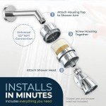 HammerHead Showers® Chrome Metal Shower Head Filter