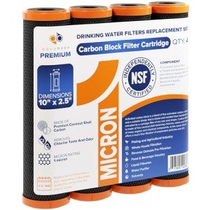 Aquaboon 1-Micron Water Filter Cartridge - 25.4 x 6.3 cm