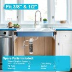 Under Sink Water Filter Reduces Chlorine & Sediment