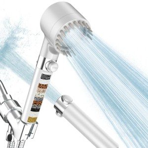 PWERAN High Pressure Handheld Filtered Shower Head