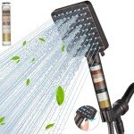 Filtered Shower Head with Handheld - 6 Spray Modes