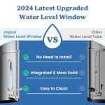 2.25G Gravity Water Filtration System - Water Level Window、NSF/ANSI 42&372 Certification,18/8 Stainless Steel Countertop Water Filter System - Reduce Up to 99.9% Chlorine, for Home, RVing