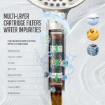 Filtered Handheld Shower Head with 9 Spray Settings