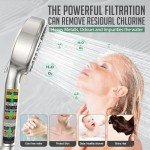 Filtered Handheld Shower Head with 9 Spray Settings