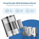 2.25G Gravity Water Filtration System - Water Level Window、NSF/ANSI 42&372 Certification,18/8 Stainless Steel Countertop Water Filter System - Reduce Up to 99.9% Chlorine, for Home, RVing